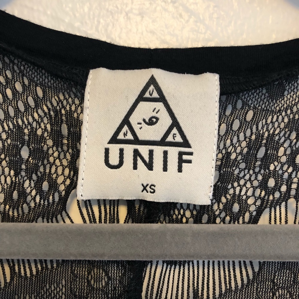UNIF Black Lace Crop Top - Picture 5 of 7